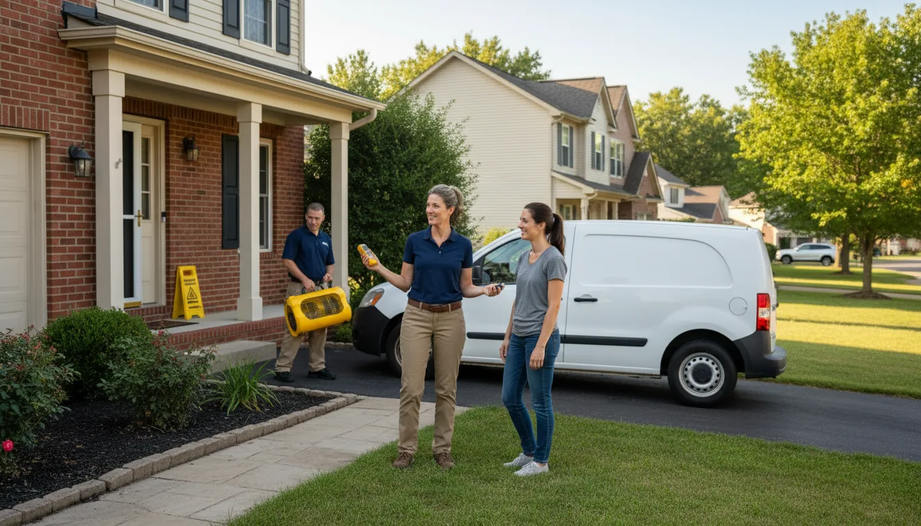 Residential water damage restoration in Lockport, IL